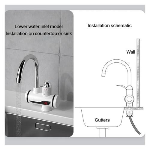 Grifo eléctrico para baño de 3000W ideal para renovar el aseo y tener agua templada 5