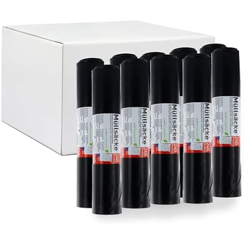 Hossi's Wholesale Müllsäcke, 10 Rollen à 10 extra große Müllbeutel XXXXL Cover
