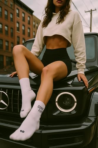 Pilates Grip Crew Socks Series, Cotton Non-Slip Anti-Skid, Men & Women, Fun Inspirational Gift4