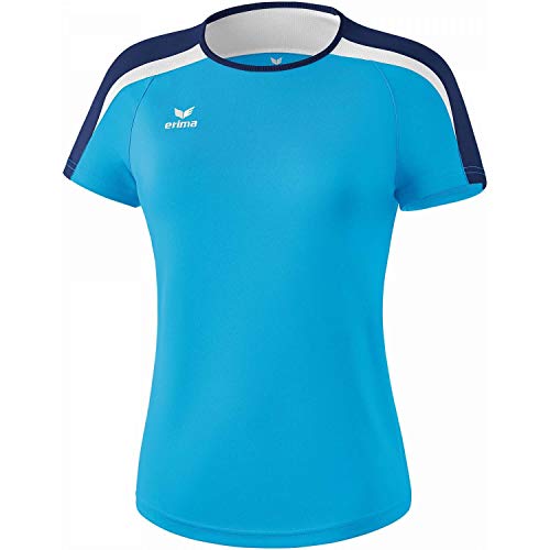 erima GmbH Liga 2.0 Camiseta, Mujer, Azul (Curacao) / Azul (New Navy) / Blanco, 36 Cover