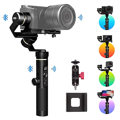 FeiyuTech Feiyu G6 Plus 3-Axis Handheld Gimbal Stabilizer with LCD Touch Panel Compatible with GoPro Hero Series of Action Camera/Smartphones/Mirrorless Cameras/Pocket Cameras, MAX Payload 1.75LB