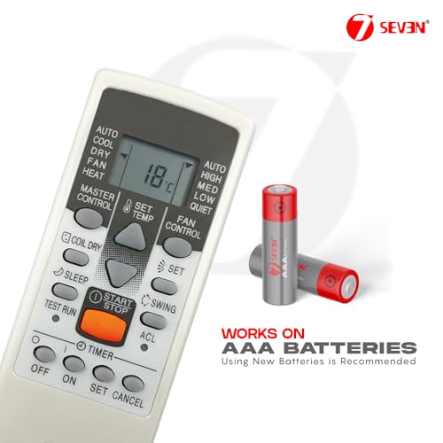 Image of 7SEVEN AR-JE4 Compatible O General AC Remote Control Original Model Suitable for 1 1.5 2 ton Split or Window ac - Match Exactly with Old Model 23S Remote for Better Performance