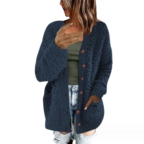 Chaqueta de sherpa para mujer ideal para tardes de paseo casual y relax
