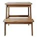 Zhangmeiren Taburete Cuadrado Mesa De Comedor De Madera Maciza Taburete Clásico Chino para Adultos Taburete De Dos Etapas Multifunción De Doble Uso