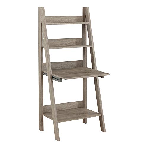 Monarch Specialties Ladder Desk-Bookcase-Wall Bookshelf-Stand Shelf, 61