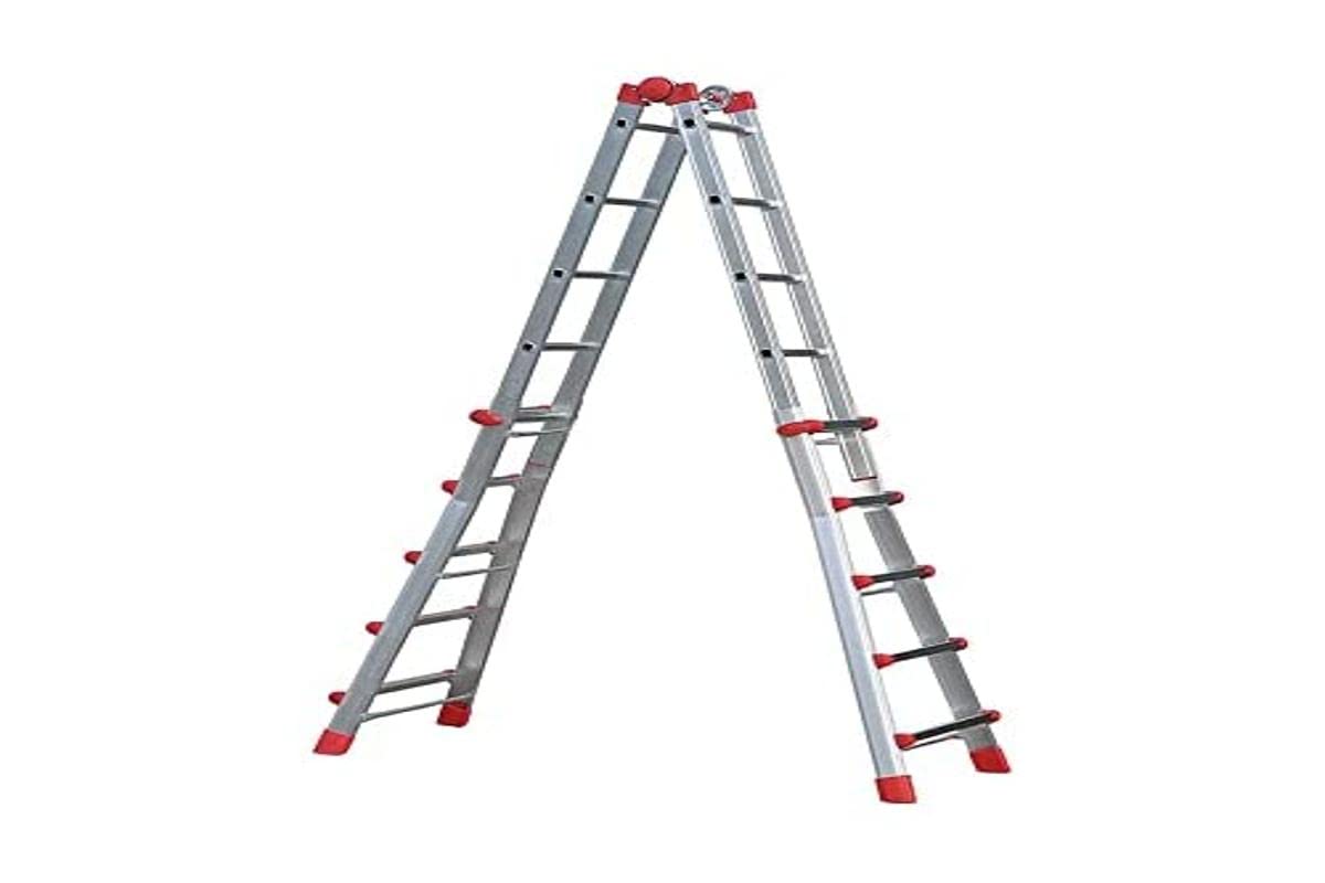ProfiStep - Scala telescopica multiposizione con stabilizzatore (4 x 5 gradini)