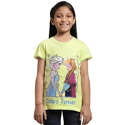 Image of Kidsville Girl's Printed Regular Fit T-Shirt
