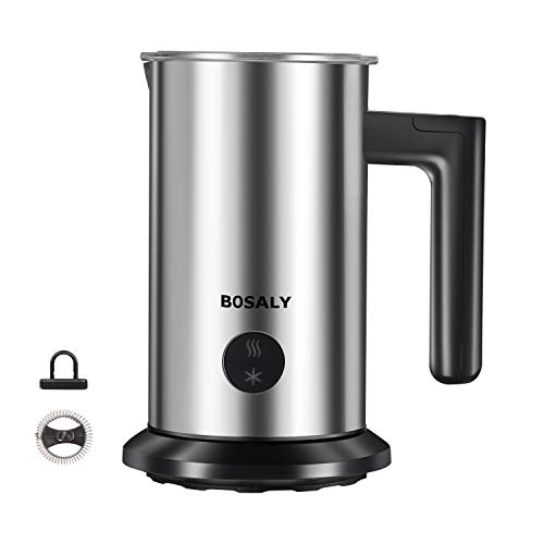 BOSALY Milk frother, Electric Milk Frother, Automatic Hot Cold Milk Maker, Milk Foamer Frother