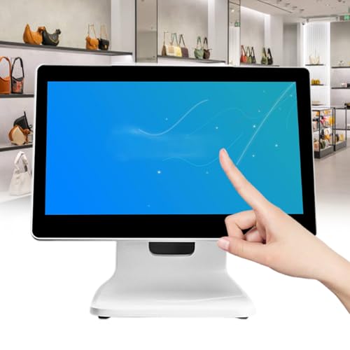 Image of Touchscreen Monitor, 15.6 Inch LCD Touch Screen Monitor Display, 1366 * 768 Resolution, for Restaurant /Bar /Coffee Shop /Mall, Multi-Angle Adjustable