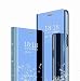 Produktbild TingYR Hülle für Oppo A94 5G Schutzhülle, Plating Spiegel Tasche Cover Smart Handyhülle Schutzhülle Flip Lederhülle Etui, Handyhülle Case für Oppo A94 5G.(Blau)