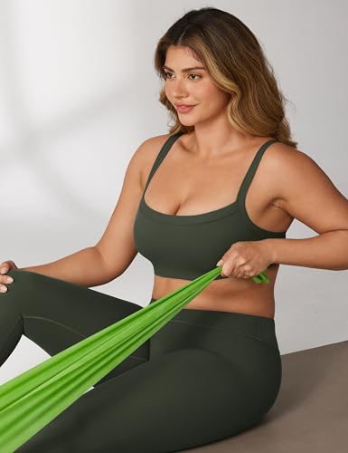 Image of UNISSU Hugcurve Adjustable Sports Bra Square Neck Wireless Padded Yoga Workout Tops