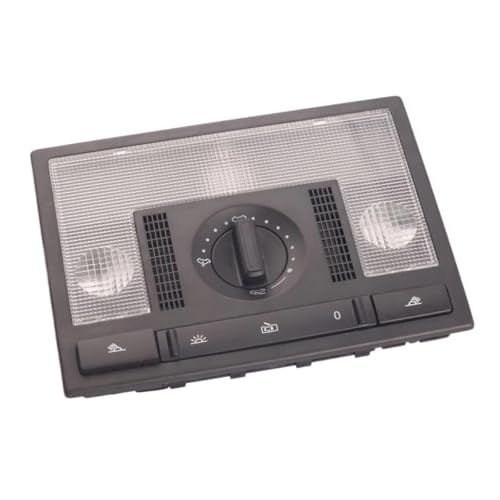 Car Roof Reading Light Interior, for VW, for Polo 6Q0 947 105 Car Accessories Reading Light Lamp Switch with Sunroof Switch 6Q0947105 (Black with sunroof)(Grey with Sunroof)