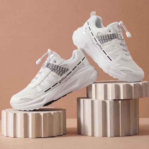 Image of YOHO Men's Sneakers Jipsi | Stylish, Comfortable, Anti Skid & Breathable | Walking, Jogging & Lace Up Casual Sport Shoes for Man /Gents