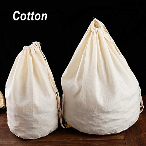 VINFUTUR 2pcs Sac Brassage Biere Réutilisable Extra-Large, Sacs en Mousseline de Coton, pour Confiture de Vin avec Fruits et Yogourt - Image 5