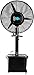 Produktbild Locuetyn Beschlagender Ventilator Draussen Werbung Oszillierender Standventilator mit Nebel für Terrasse, Außenrestaurant, Garage, Fitnessstudio, Fabrikwerkstatt, 3 Kühlgeschwindigkeiten