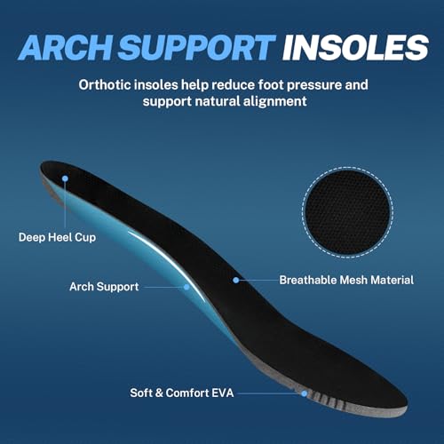 Mens Slippers for Plantar Fasciitis, Slip on Arch Support House Slippers for Men, Lightweight Indoor Outdoor Wide Toe Box Shoes for Men with Cushioned Outsole3