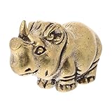 Porte-clés en laiton - ce produit présente une taille compacte, sans prendre trop de place, ce qui est très pratique, pendentif rhinocéros
