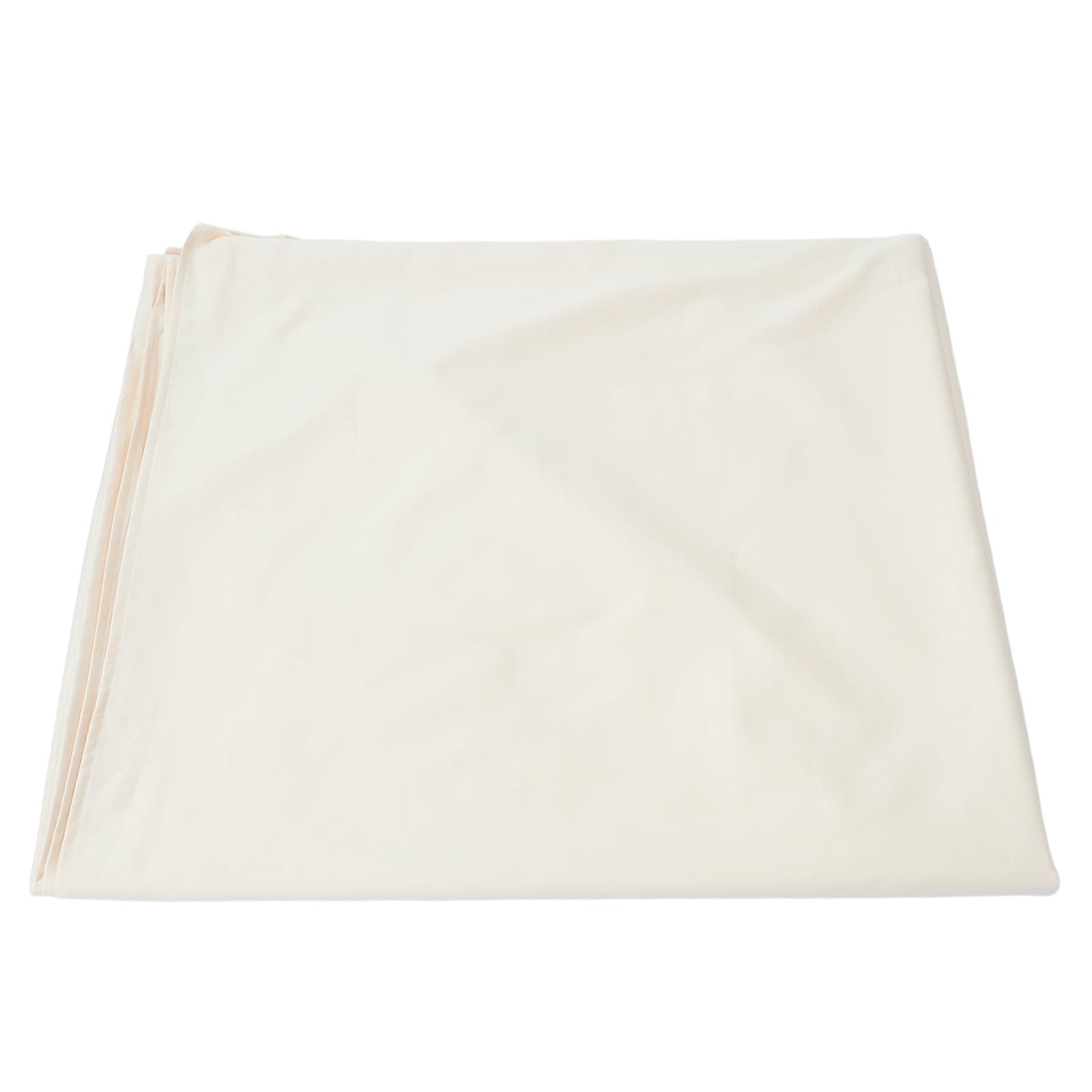 Drap Plat Double Très Grand en Coton Longues Fibres Blanc