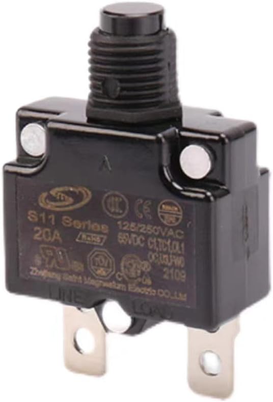 20A Mini Circuit Breaker S11 Overcurrent Overload Protector, DC65V, Suitable for Deep Well Pumps, Yacht Panels, Generators, and Air Compressors