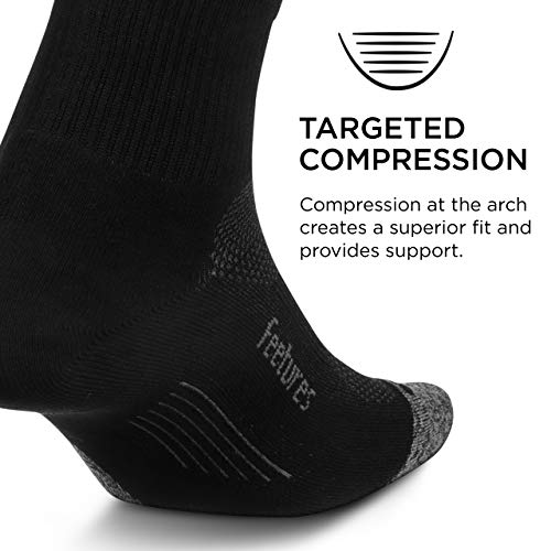 Feetures Elite Light Cushion Quarter Black Small