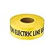 Empire Level 22-202 Shieldtec Standard Stretch Non-Detectable Underground Tape, Caution Electric Line Buried Below, 3-Inch by 1000-Feet, Yellow