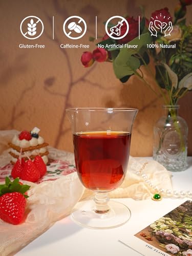 Image of TeeLux Strawberry Black Tea Bags, Blend Premium Black Tea with Natural Strawberry Flavor, Full-bodied & Robust Taste, 100 Count