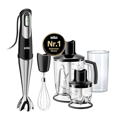 Braun Multiquick MQ 745 Aperitive Stabmixer – mit SmartSpeed-Technologie, Pürierstab...