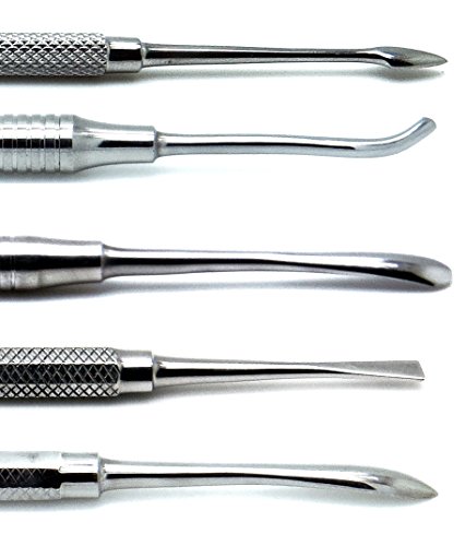 Dental Periosteal Allen P9A, Molt 24G, Freer, Pritchard, Buser Elevator Oral Surgical Implant 5 Pieces Instruments #TOP3