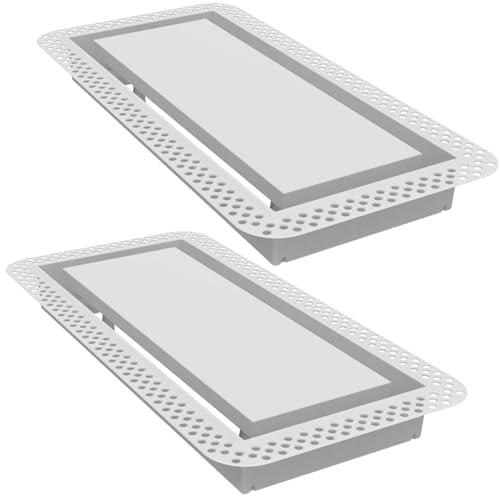 Fittes Flush Wall Vent [Lite] - 6x14 - Cotton White - 2 Pack