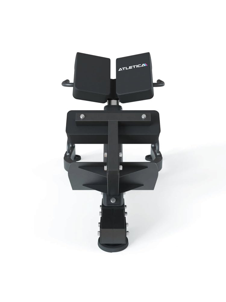 ATLETICA Hyperextension regulowany | Trening mięśni grzbietu | Obciążenie: 200 kg | Wysoka stabilność | Regulacja zmienna | Dodatkowe uchwyty do pompek