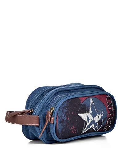 BB Designs Iron Man Canvas Wallet Legend Range ,Blue ,large2
