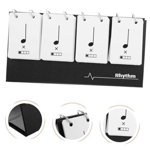 TOYZFRIENDY Rhythmus-Taschenkarte Musik Notizkarten FüR AnfäNger Musikunterricht Trainingskarten Portable Musikrhythmus ÜBungskarte FüR SchüLer Und Lehrer
