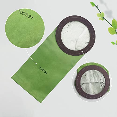 Image of Smilefil Round 10QT Intercept Micro Filter Paper Bags 100331 & Round Reusable Micro Cloth Filter Bags 100565 Replacement Fits for Proteam Cylindrical 10 Quart Backpack Vacuums