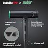 Secador de pelo iónico profesional Nano Light de edición limitada BaBylissPRO Nano Titanium (colección Tomb45) 8