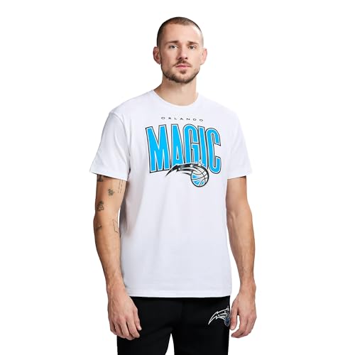 Game 7 x NBA Officially Licensed Mens Graphic Short Sleeve Lightweight Crew Neck Cotton T-Shirt Orlando Magic M White