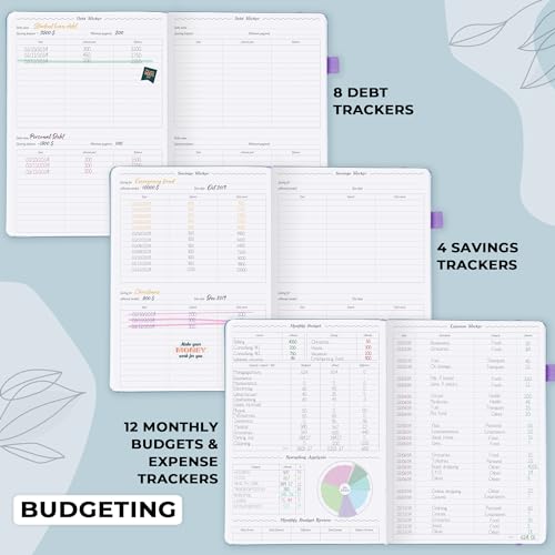 GoGirl Planner PRO Schedule - Undated Planner with Hourly Time Slots, Monthly, Weekly & Daily Organizer, Appointment Book for time Management, 7\"x10\" Hardcover, Lasts 1 Year - Periwinkle