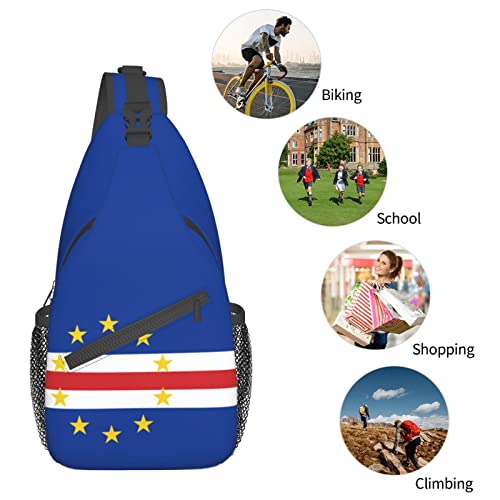 Mochila bandolera unisex con bandera de Cabo Verde miniatura 7