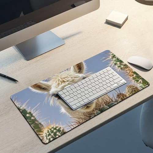 Mouse Pad Gaming Mexican Llama Cactus 60x30 cm miniatura 5
