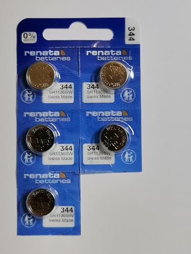 344 Watch battery - Strip of 5 Batteries