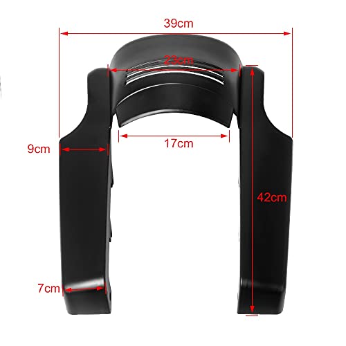 Garde-boue arrière de moto allongé pour grands voyages en Touring et Vélo Glisse 2014-2019 - 3
