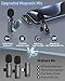 QUZAZBU USB C Mini Wireless Lavalier Microphone for iPhone 15 16 iOS/Android - Active Noise Reduction, Lapel Clip-on Microphone for Podcast/YouTube/TikTok/Vlog/Recording Content Creator Essentials