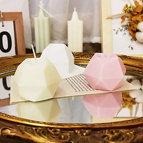 1Pc Diamond Cube Silicone Molds Diy Candle Making Mold 3D Silicone Mold Soy Wax Candle Mold Handmade Soap Diy Handcraft Ornaments Fondant Molds #TOP3