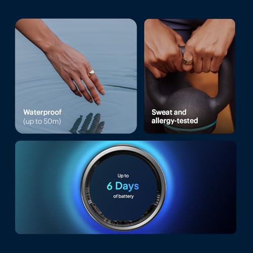 Image of Noise LUNA Ring (Buy Sizing Kit First) - Most Accurate Smart Ring, Track Sleep, Activity, Readiness, Stress, Menstrual Health And More - Upto 6 Days Battery - Size 6 - Rose Gold