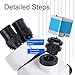 CTV Microscope Lens Interface Adapter Multifunctional CTV Trinocular Microscope Camera Adapter for Industry Laboratories and More (SZMC TV1/2)