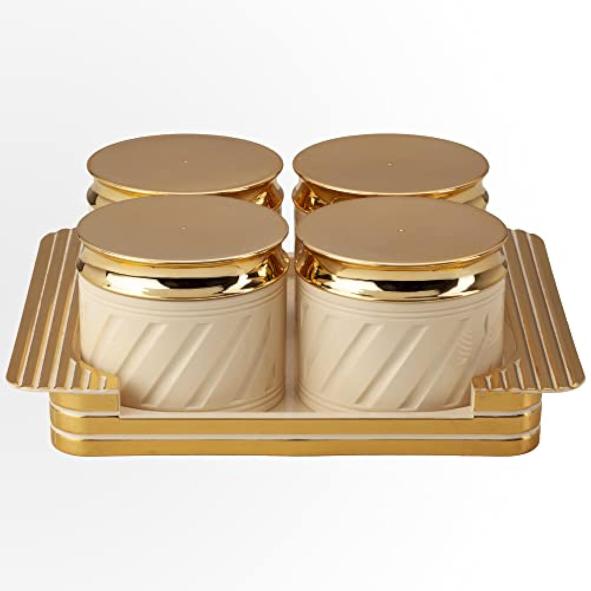 Unbreakable Airtight Dry Fruit Container Tray Set
