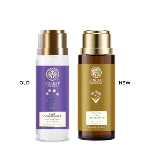 Image of Forest Essentials Ayurvedic Hair Conditioner Amla Honey & Mulethi | Nourishing Conditioner for Smooth Shiny Hair | Sulphate & Paraben Free | Travel Size (Pack of 2)