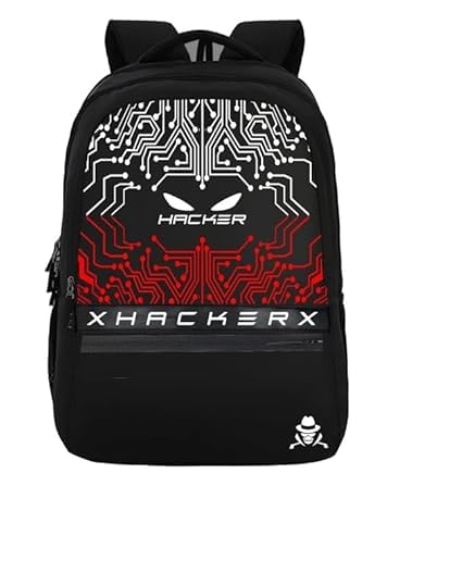 HACKER Edition 28 litres Large Size Laptop Backpack, with 2 Secret Pockets, Black (HACKER)-image-45