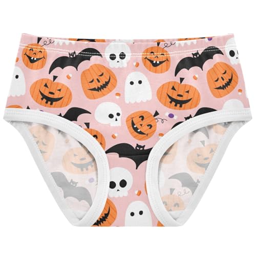 Little Girls' Soft Cotton Underwear Kids Cool Breathable Comfort Briefs Toddler Undies for 2-8 Years