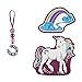 Produktbild Step by Step Magic Mags Schleich® bayala® The Movie Rainbow Unicorn, 3-teilig, 2 Magnet-Applikationen und 1 Anhänger, als Ergänzung für den Schulranzen oder Vorschulrucksack, für Mädchen