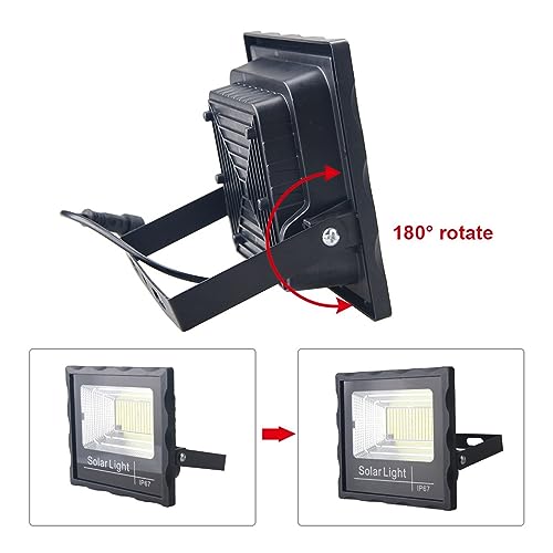 Spot solaire extérieur 170W avec télécommande pour jardin - 6